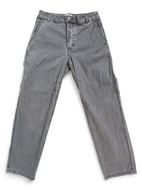 Gray Carpenter Pants Relaxed Fit 30x30 Workwear Utility Style